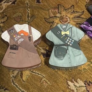 Kids Scout-Themed Accessory Bags - Brown and Green